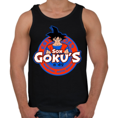 PRINTFASHION Son Goku Dojo - Férfi atléta - Fekete
