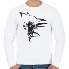 PRINTFASHION son goku dragon ball - Férfi pulóver - Fehér férfi pulóver, kardigán