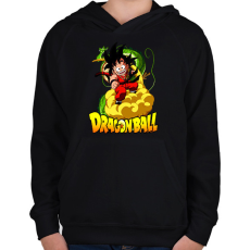 PRINTFASHION son goku - Gyerek kapucnis pulóver - Fekete