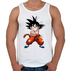 PRINTFASHION Son Goten - Férfi atléta - Fehér