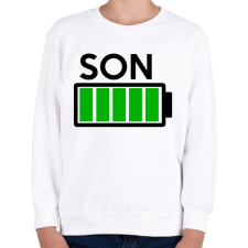 PRINTFASHION SON - Gyerek pulóver - Fehér gyerek pulóver, kardigán