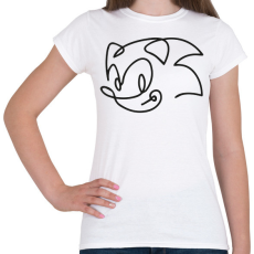 PRINTFASHION Sonic - Női póló - Fehér