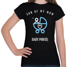 PRINTFASHION SONOFMYMUM - Női póló - Fekete női póló