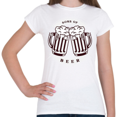 PRINTFASHION Sons of beer - Női póló - Fehér