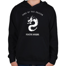 PRINTFASHION SONSOF THE DRAGON - Gyerek kapucnis pulóver - Fekete