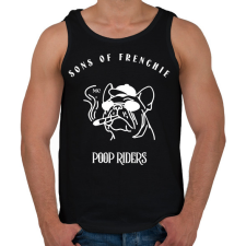 PRINTFASHION sonsoffrenchie2 - Férfi atléta - Fekete atléta, trikó