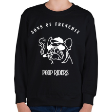 PRINTFASHION sonsoffrenchie2 - Gyerek pulóver - Fekete