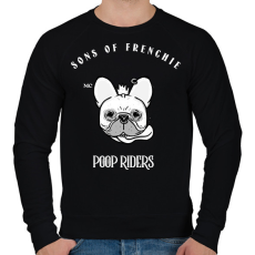 PRINTFASHION SONSOFFRENCHIE - Férfi pulóver - Fekete