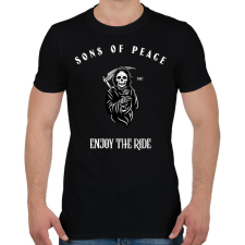 PRINTFASHION SONSOFPEACE - Férfi póló - Fekete férfi póló