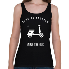 PRINTFASHION SONSOFSCOOTER - Női atléta - Fekete