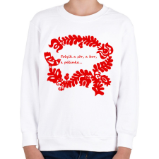 PRINTFASHION Sör bor pálinka páros minta #1 - Gyerek pulóver - Fehér gyerek pulóver, kardigán