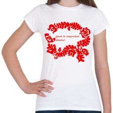 PRINTFASHION Sör bor pálinka páros minta #2 - Női póló - Fehér