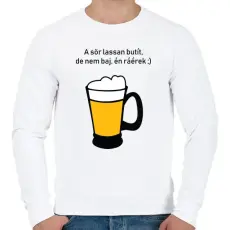PRINTFASHION sör - Férfi pulóver - Fehér