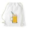 PRINTFASHION Sör injekció - Sportzsák, Tornazsák - Fehér