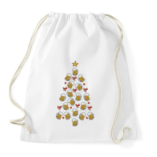 PRINTFASHION Sör karácsonyfa - Sportzsák, Tornazsák - Fehér tornazsák