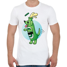 PRINTFASHION Sör kutya - Férfi póló - Fehér