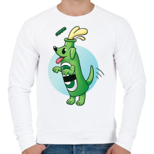 PRINTFASHION Sör kutya - Férfi pulóver - Fehér férfi pulóver, kardigán