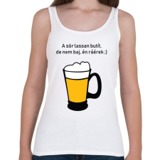 PRINTFASHION sör - Női atléta - Fehér női trikó