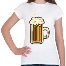 PRINTFASHION Sör - Női póló - Fehér