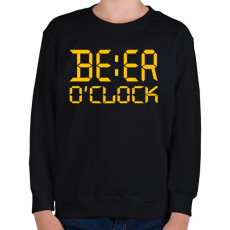PRINTFASHION Sör óra - Gyerek pulóver - Fekete