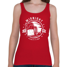 PRINTFASHION Sör Party - Női atléta - Cseresznyepiros női trikó