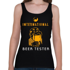 PRINTFASHION Sör tesztelő - Női atléta - Fekete női trikó