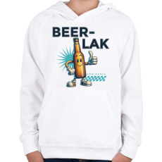 PRINTFASHION Söribarik - Gyerek kapucnis pulóver - Fehér