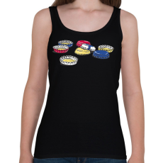 PRINTFASHION Sörös kupakok - Női atléta - Fekete