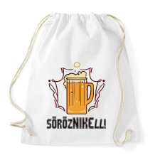 PRINTFASHION Sörözni kell - Sportzsák, Tornazsák - Fehér tornazsák