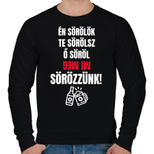PRINTFASHION SÖRÖZZÜNK! - Férfi pulóver - Fekete férfi pulóver, kardigán