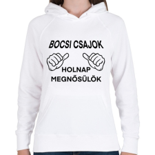 PRINTFASHION Sorry ladies - Női kapucnis pulóver - Fehér női pulóver, kardigán