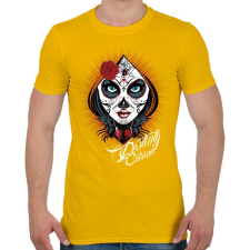 PRINTFASHION Sors - Férfi póló - Sárga férfi póló