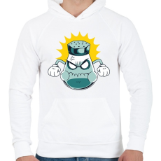 PRINTFASHION Sószóró - Férfi kapucnis pulóver - Fehér