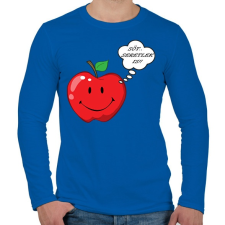 PRINTFASHION Sőt.. még seretlek is! - Férfi hosszú ujjú póló - Királykék férfi póló