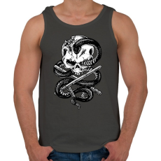 PRINTFASHION Sötét halál - Férfi atléta - Sötétszürke