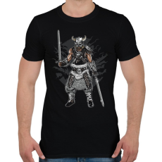 PRINTFASHION Sötét Viking - Férfi póló - Fekete