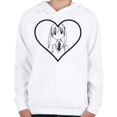 PRINTFASHION Soul Eater - Maka - Gyerek kapucnis pulóver - Fehér