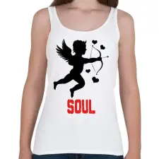 PRINTFASHION SOUL - Női atléta - Fehér női trikó