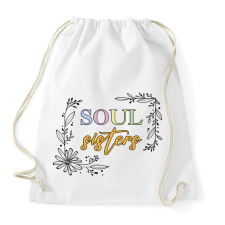 PRINTFASHION Soul sisters - Sportzsák, Tornazsák - Fehér tornazsák