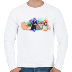 PRINTFASHION South park cicák - Férfi pulóver - Fehér