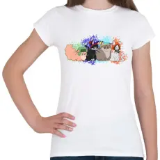 PRINTFASHION South park cicák - Női póló - Fehér