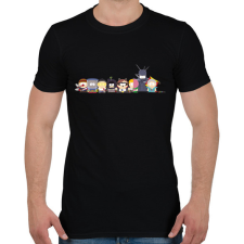 PRINTFASHION south park - mosómedve és barátai - Férfi póló - Fekete férfi póló