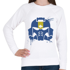 PRINTFASHION Space Wolves helmet - Női pulóver - Fehér női pulóver, kardigán