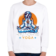 PRINTFASHION Space Yoga - Gyerek pulóver - Fehér