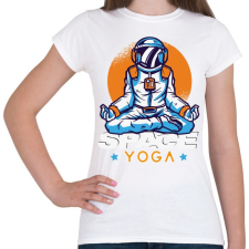 PRINTFASHION Space Yoga - Női póló - Fehér női póló