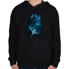 PRINTFASHION spacemascream-01.png - Gyerek kapucnis pulóver - Fekete gyerek pulóver, kardigán