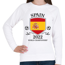 PRINTFASHION Spain 2022 - Női pulóver - Fehér női pulóver, kardigán