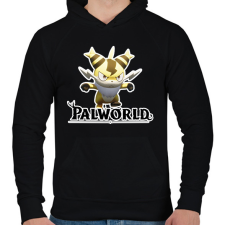 PRINTFASHION Sparkit - palworld - Férfi kapucnis pulóver - Fekete férfi pulóver, kardigán