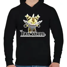 PRINTFASHION Sparkit - palworld - Férfi kapucnis pulóver - Fekete férfi pulóver, kardigán