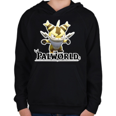 PRINTFASHION Sparkit - palworld - Gyerek kapucnis pulóver - Fekete